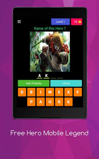Hero Mobile Legend For Guess screenshot 1