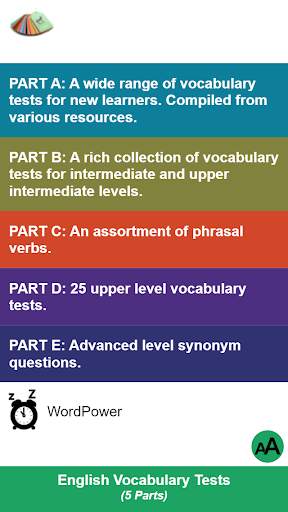 English Vocabulary Tests скриншот 1