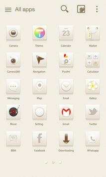 Simple White GO Launcher Theme screenshot 3