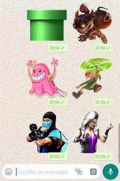 Stickers de videojuegos para WhatsApp screenshot 1