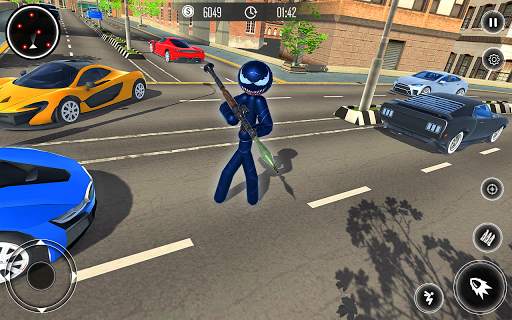 Spider Stickman Rope Hero - Black Hero Vice Town screenshot 9