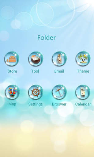Hello Summer GO Launcher Theme screenshot 4