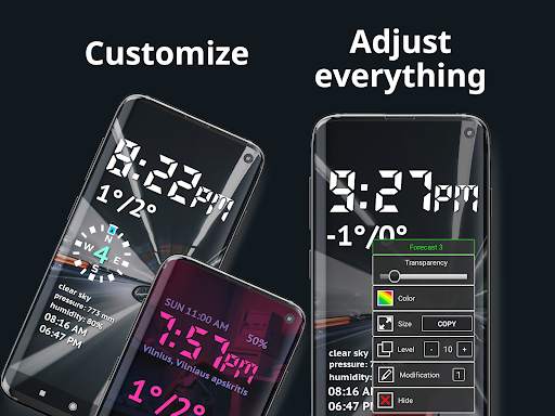 Weather Night Dock with clock screenshot 5