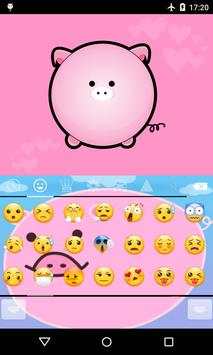 Emoji Keyboard-Pink Pig screenshot 3