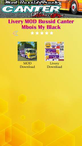 Mod Bussid Truck Canter Mekar Jaya screenshot 6