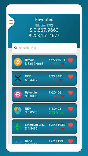 Live CryptoCurrency Rate - Track your coin screenshot 2