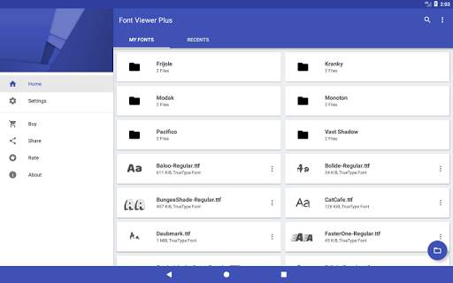 Font Viewer Plus 15 تصوير الشاشة