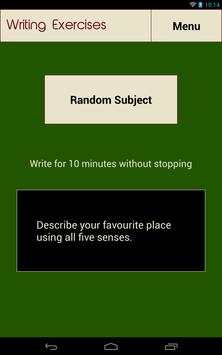 Writing Exercises and Prompts скриншот 4