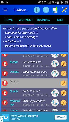 Bodybuilding Gym Trainer screenshot 3