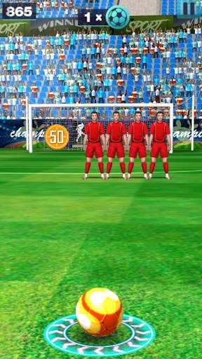 3D Freekick - The 3D Flick Football Game screenshot 4