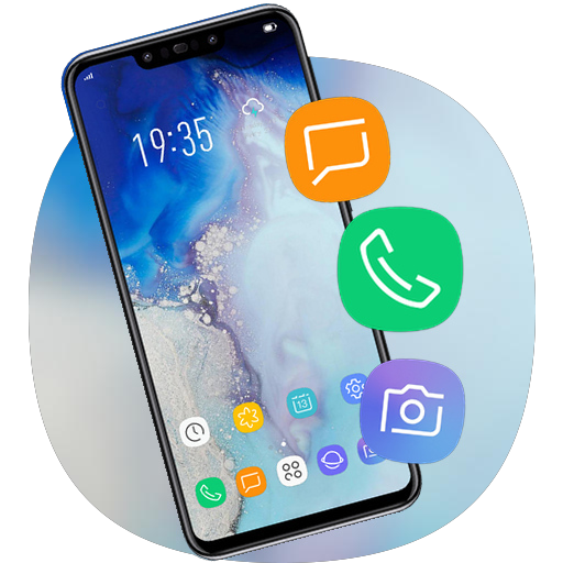 Blue Jade theme one plus 7 hd note 10 launcher icon