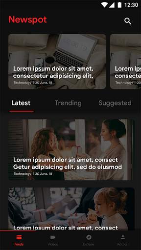 Newspot - Template скриншот 2