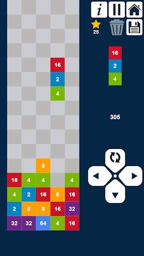 2048 Drop n Merge Numbers: Match 3 Columns Puzzle screenshot 10