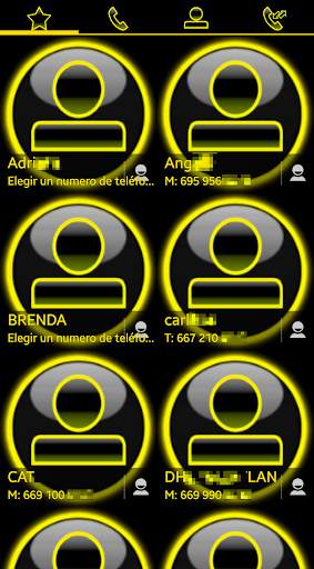 THEME SWIPE DIALER GLOW YELLOW screenshot 4