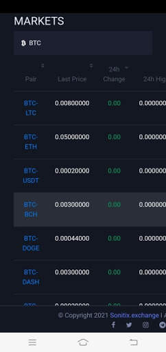 Sonitix Exchange screenshot 2