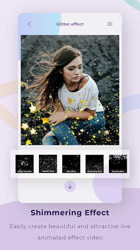 Glitter Effect Video Maker screenshot 1