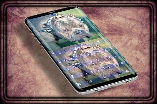 pitbull dog Keyboard Theme screenshot 4