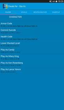 Cheats for Gta Vice City Plus screenshot 13