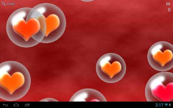 Hearts Bubble LWP Mini Game स्क्रीनशॉट 10
