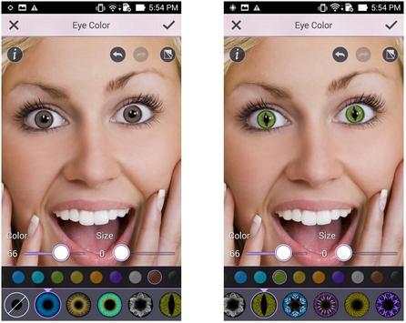 Eye Color Changer - Edit Or camera Selfie, Funny screenshot 2