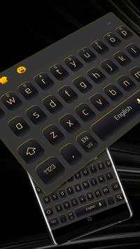 Simple Black Yellow Keyboard screenshot 1