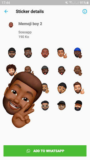 New Memoji Black People Stickers screenshot 4