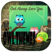 (FREE) GO SMS PRO  OWL THEMES icon