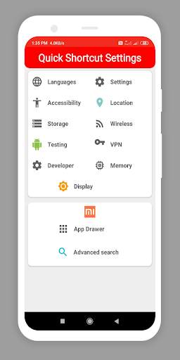 Quick Shortcut Settings screenshot 2