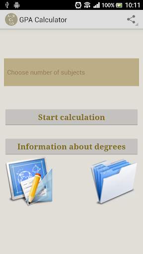 GPA calculator screenshot 1