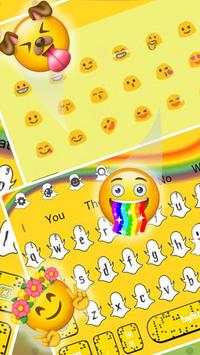 Cute Yellow Elfin Rainbow Keyboard Theme screenshot 3
