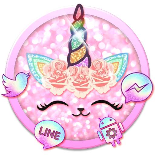 Flower Unicorn Cat Launcher Theme Live Wallpapers 1.0