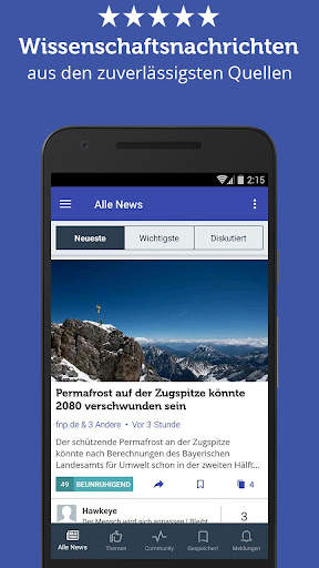 Wissenschaftsnachrichten - NF screenshot 1