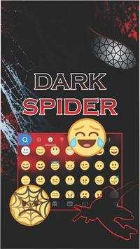 Dark Spider Keyboard Theme – New Phone Wallpaper screenshot 2