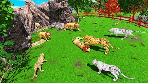 Wild Cheetah Family Simulator Cheetah Animal Games screenshot 4