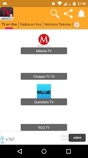 TV Y Radio en Vivo Mexico 1 تصوير الشاشة