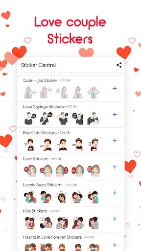 Couple Love Stickers for Whatsapp - WAStickerApps screenshot 4