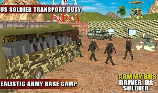 Off Road Army Bus Driving:Soldier Transport Duty screenshot 10