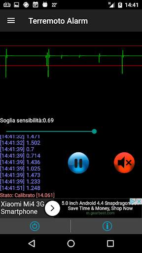 Terremoto Alarm Adv скриншот 2