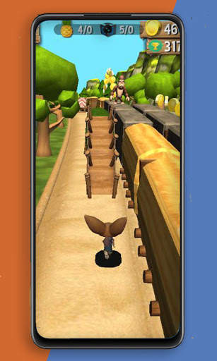 Zoo Jungle run: Fox and Rabbit Dash screenshot 4