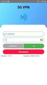 5G VPN screenshot 2