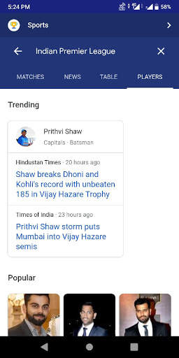 CricShow - Live Cricket Scores & News screenshot 7