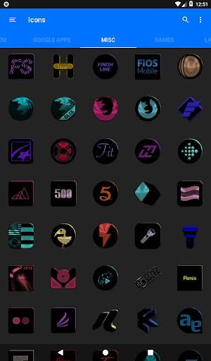 Black and Colors Icon Pack screenshot 16