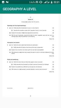 A-level Geography Pastpapers Answers скриншот 2