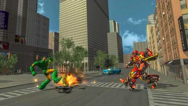 Euro Truck Robot Game Transforming Robot Simulator screenshot 1
