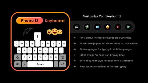 Keyboard For iPhone 12 : iOS Keyboard 2020 screenshot 1