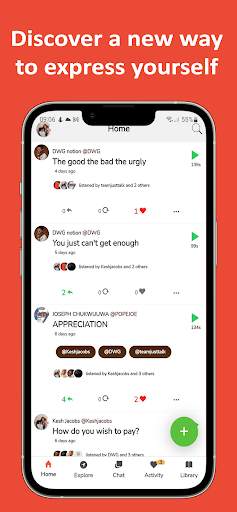JustTalk - audio platfrom screenshot 1