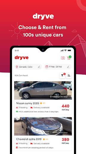 dryve - Rent a Car screenshot 1