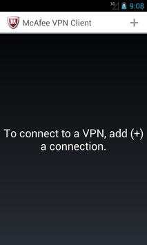McAfee VPN Client screenshot 1