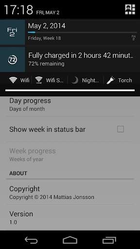 Date Status Bar screenshot 3