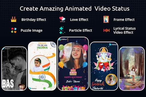 VidStar - Photo Lyrical Video Status Maker screenshot 1